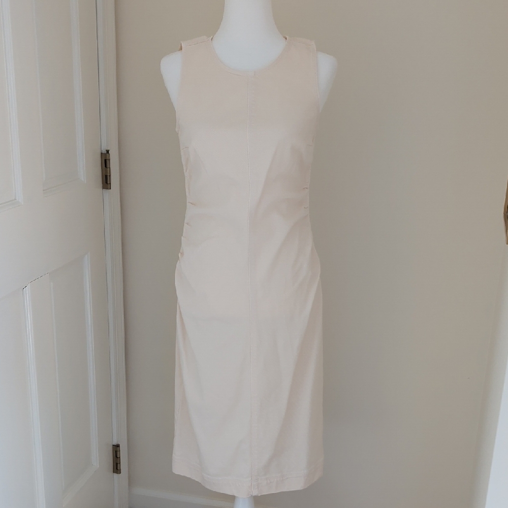 Boden Side Ruched Column Midi Dress